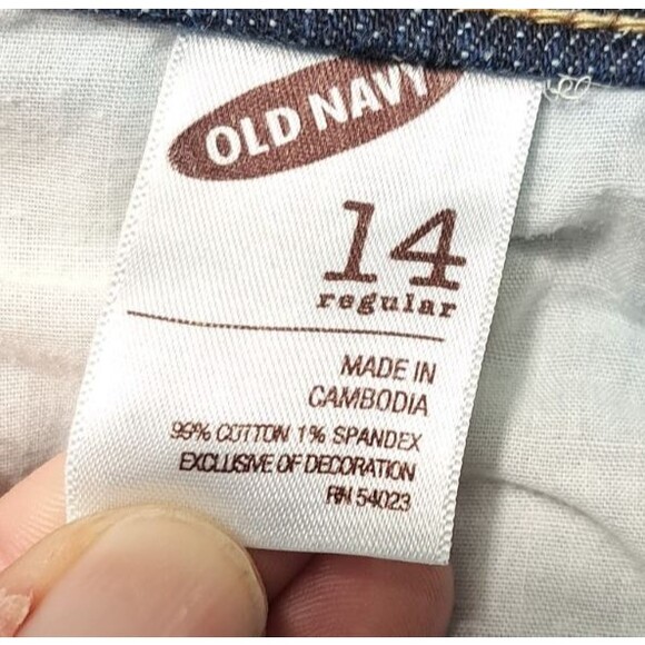 Old Navy Jeans Womens Sz 14 Flared Denim Blue Stretch The Dreamer - Picture 8 of 13